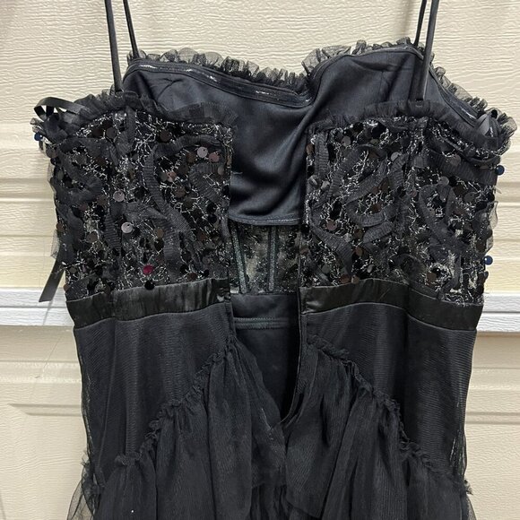 City Studios Womens Juniors Paillettes Mini Fit & Flare Dress Sz 11/12 Black - Picture 6 of 11